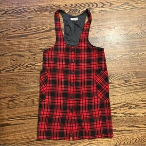 Vintage Button Down Plaid Women’s Dress by Plain Jane